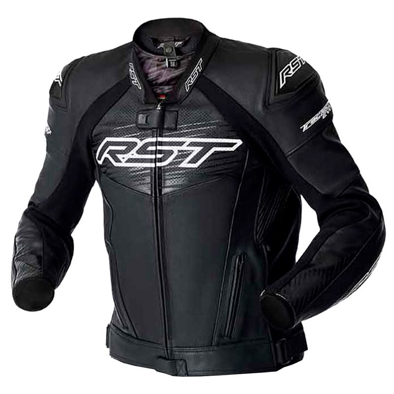 KURTKA MOTOCYKLOWA SKÓRZANA RST TRACTECH EVO D3O BLACK WHITE 