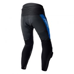 SPODNIE MOTOCYKLOWE SKÓRZANE RST TRACTECH EVO D3O BLACK BLUE 