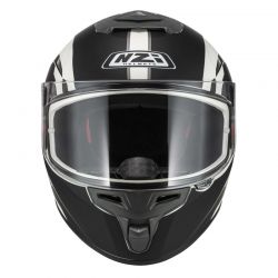 KASK MOTOCYKLOWY NZI TRENDY STREAM ELEGANCE WHITE BLACK TINTED S MATT 