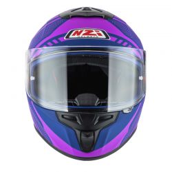 KASK MOTOCYKLOWY NZI TRENDY STREAM CONNECTED DARK BLUE PINK MATT 