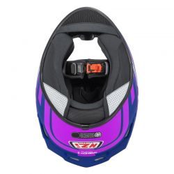 KASK MOTOCYKLOWY NZI TRENDY STREAM CONNECTED DARK BLUE PINK MATT 