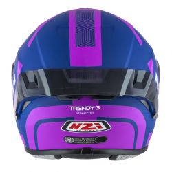 KASK MOTOCYKLOWY NZI TRENDY STREAM CONNECTED DARK BLUE PINK MATT 