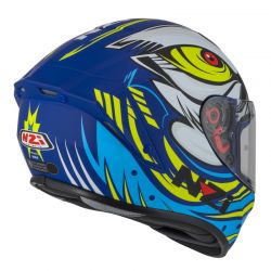 KASK MOTOCYKLOWY NZI TRENDY STREAM OCELO BLUE WHITE SKY BLUE MATT 