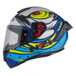 KASK MOTOCYKLOWY NZI TRENDY STREAM OCELO BLUE WHITE SKY BLUE MATT 