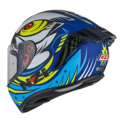 KASK MOTOCYKLOWY NZI TRENDY STREAM OCELO BLUE WHITE SKY BLUE MATT 