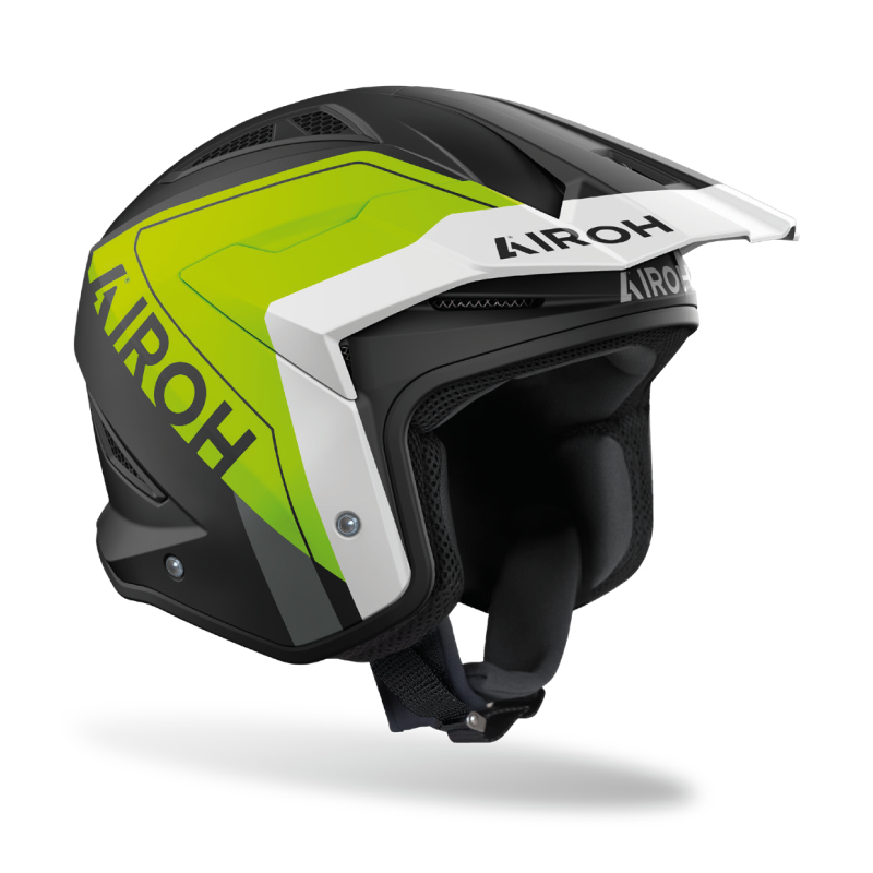 KASK MOTOCYKLOWY AIROH TRR 2 HUNT YELLOW MATT 