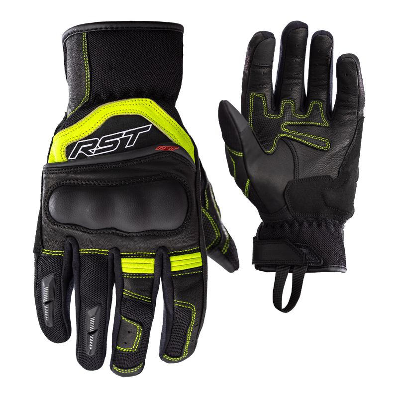 RĘKAWICE MOTOCYKLOWE RST URBAN AIR 3 MESH BLACK FLUO YELLOW 