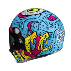 KASK MOTOCYKLOWY HJC V10 SQUEEZE BLUE PINK 