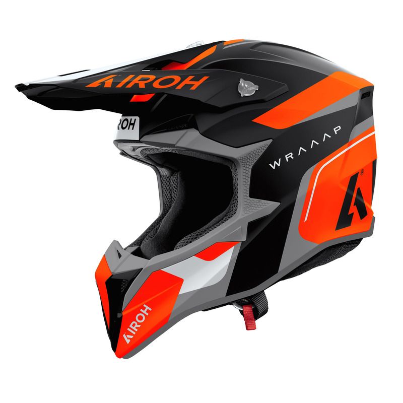 KASK MOTOCYKLOWY AIROH WRAAAP CONQUER ORANGE MATT 