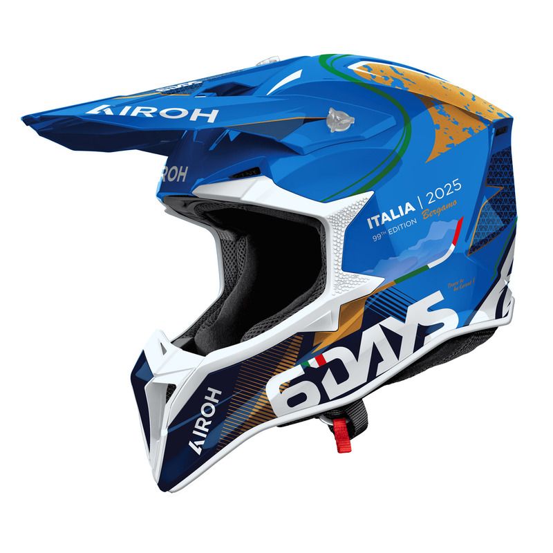 KASK MOTOCYKLOWY AIROH WRAAAP 6DAYS ITALY 2025 GLOSS 