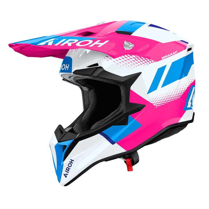 KASK MOTOCYKLOWY AIROH WRAAAP VISION PINK GLOSS 