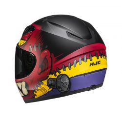KASK MOTOCYKLOWY JUNIOR HJC Y10 FRANK RED BLACK 