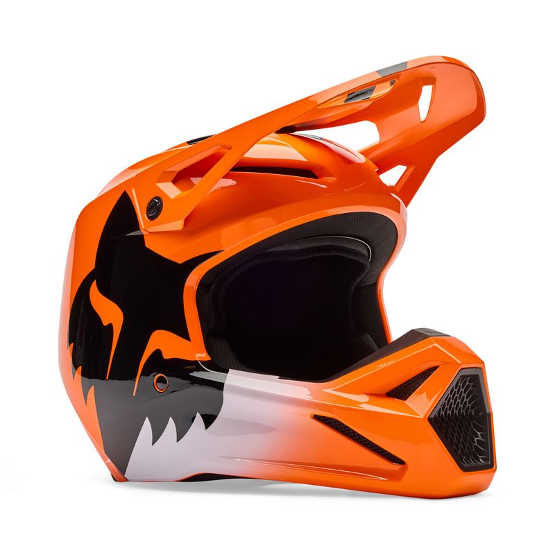 KASK FOX JUNIOR V1 SHIELD FLUO ORANGE  ENDURO CROSS
