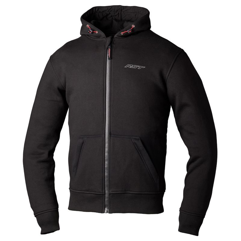 BLUZA MOTOCYKLOWA RST ZIP THROUGH URBAN KEVLAR BLACK 