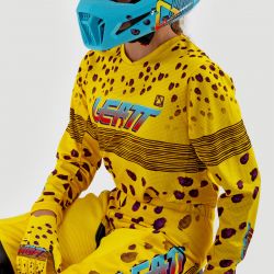 STRÓJ OFFROADOWY BLUZA I SPODNIE JUNIOR LEATT RIDE KIT 3.5 CHEETAH 