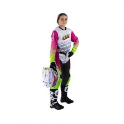 STRÓJ OFFROADOWY BLUZA I SPODNIE JUNIOR LEATT RIDE KIT 3.5 RETRO PINK 