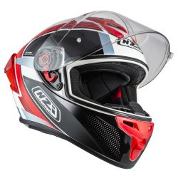 KASK MOTOCYKLOWY NZI TRENDY STREAM RAPID WHITE RED BLUE RED S 