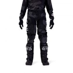 SPODNIE MOTOCYKLOWE JUNIOR FOX 180 BNKR BLACK CAMO  ENDURO CROSS