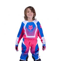 BLUZA MOTOCYKLOWA JUNIOR FOX 180 COLLECT BLUE PINK  ENDURO CROSS