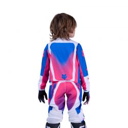 BLUZA MOTOCYKLOWA JUNIOR FOX 180 COLLECT BLUE PINK  ENDURO CROSS