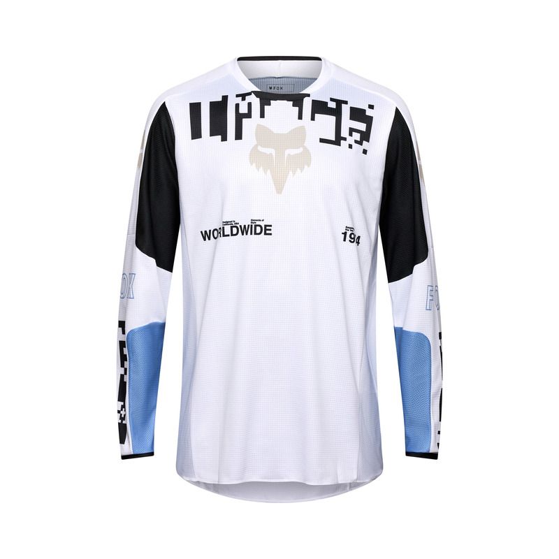 BLUZA MOTOCYKLOWA FOX 180 DIGI IMAGE WHITE  ENDURO CROSS