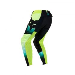 SPODNIE MOTOCYKLOWE DAMSKIE FOX 180 FLORA BLACK YELLOW  ENDURO CROSS