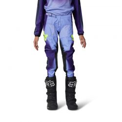 SPODNIE MOTOCYKLOWE JUNIOR FOX 180 INTERFERE BLACK BLUE  ENDURO CROSS
