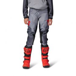 SPODNIE MOTOCYKLOWE JUNIOR FOX 180 INTERFERE GREY RED  ENDURO CROSS