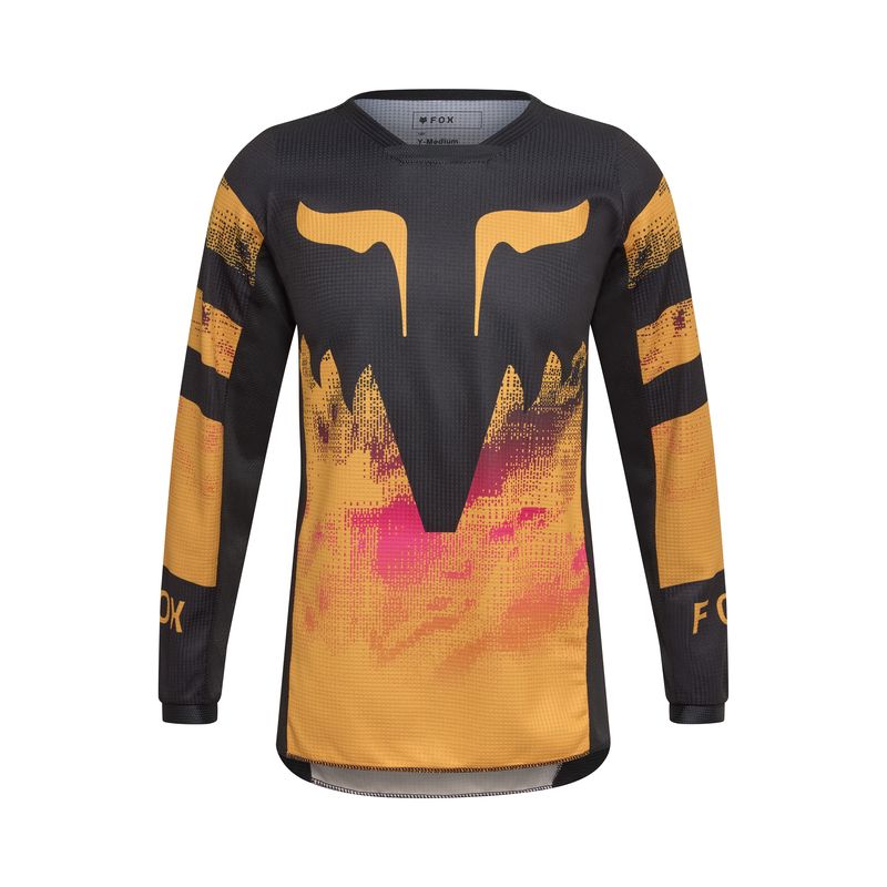 BLUZA MOTOCYKLOWA JUNIOR FOX 180 KAIROS TANGERINE  ENDURO CROSS