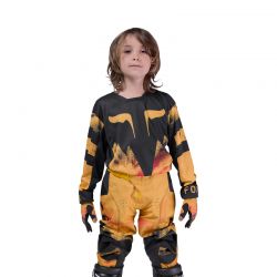 BLUZA MOTOCYKLOWA JUNIOR FOX 180 KAIROS TANGERINE  ENDURO CROSS