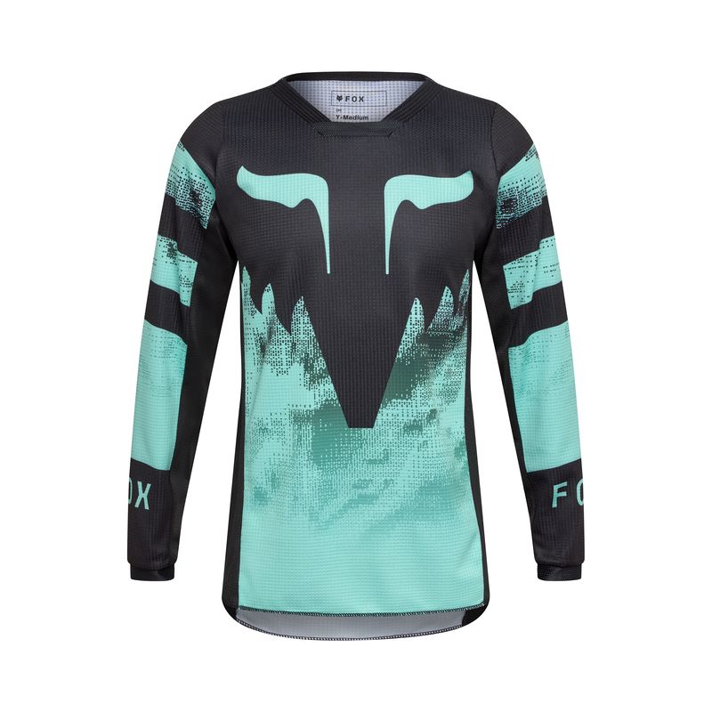 BLUZA MOTOCYKLOWA JUNIOR FOX 180 KAIROS TURQUOISE  ENDURO CROSS