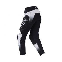 SPODNIE MOTOCYKLOWE JUNIOR FOX 180 LEAN BLACK WHITE  ENDURO CROSS