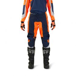 SPODNIE MOTOCYKLOWE JUNIOR FOX 180 NITRO FLUO ORANGE  ENDURO CROSS