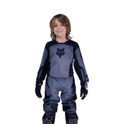 BLUZA MOTOCYKLOWA JUNIOR FOX 180 SHIELD BLACK  ENDURO CROSS