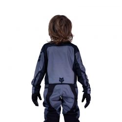 BLUZA MOTOCYKLOWA JUNIOR FOX 180 SHIELD BLACK  ENDURO CROSS
