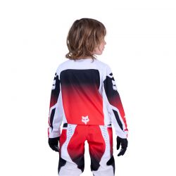 BLUZA MOTOCYKLOWA JUNIOR FOX 180 SHIELD FLUO RED  ENDURO CROSS