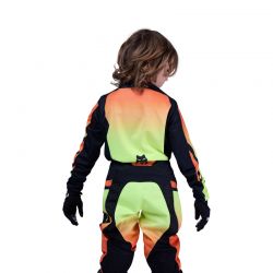 BLUZA MOTOCYKLOWA JUNIOR FOX 180 SHIELD FLUO YELLOW  ENDURO CROSS