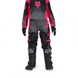 SPODNIE MOTOCYKLOWE JUNIOR FOX GIRLS 180 SHIELD BLACK PINK  ENDURO CROSS
