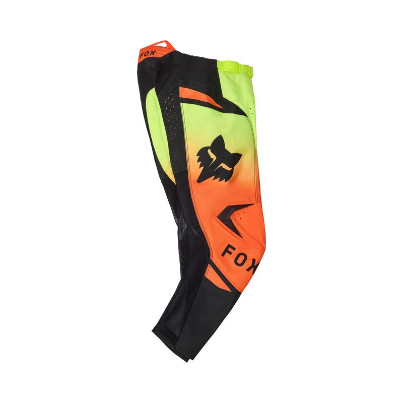 SPODNIE MOTOCYKLOWE JUNIOR FOX 180 SHIELD FLUO YELLOW  ENDURO CROSS