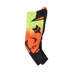 SPODNIE MOTOCYKLOWE JUNIOR FOX 180 SHIELD FLUO YELLOW  ENDURO CROSS