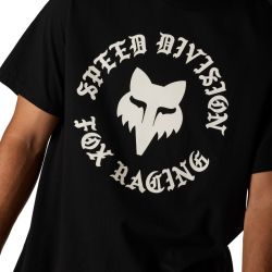T-SHIRT FOX BADGE 195 ORIGINAL BLACK  ENDURO CROSS