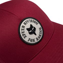 CZAPKA Z DASZKIEM FOX BADGE FLEXFIT CABERNET  ENDURO CROSS