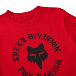 T-SHIRT JUNIOR FOX BADGE TIBETAN RED  ENDURO CROSS