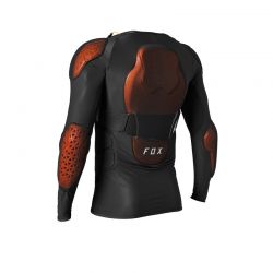 KOSZULKA Z OCHRANIACZAMI JUNIOR FOX BASEFRAME PRO D3O BLACK  ENDURO CROSS