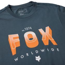 T-SHIRT FOX BLOCK 195 ORIGINAL DEEP COBALT  ENDURO CROSS