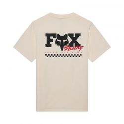 T-SHIRT FOX CHECKER 195 ORIGINAL OFF WHITE  ENDURO CROSS