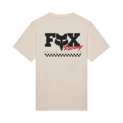 T-SHIRT FOX CHECKER 195 ORIGINAL OFF WHITE  ENDURO CROSS