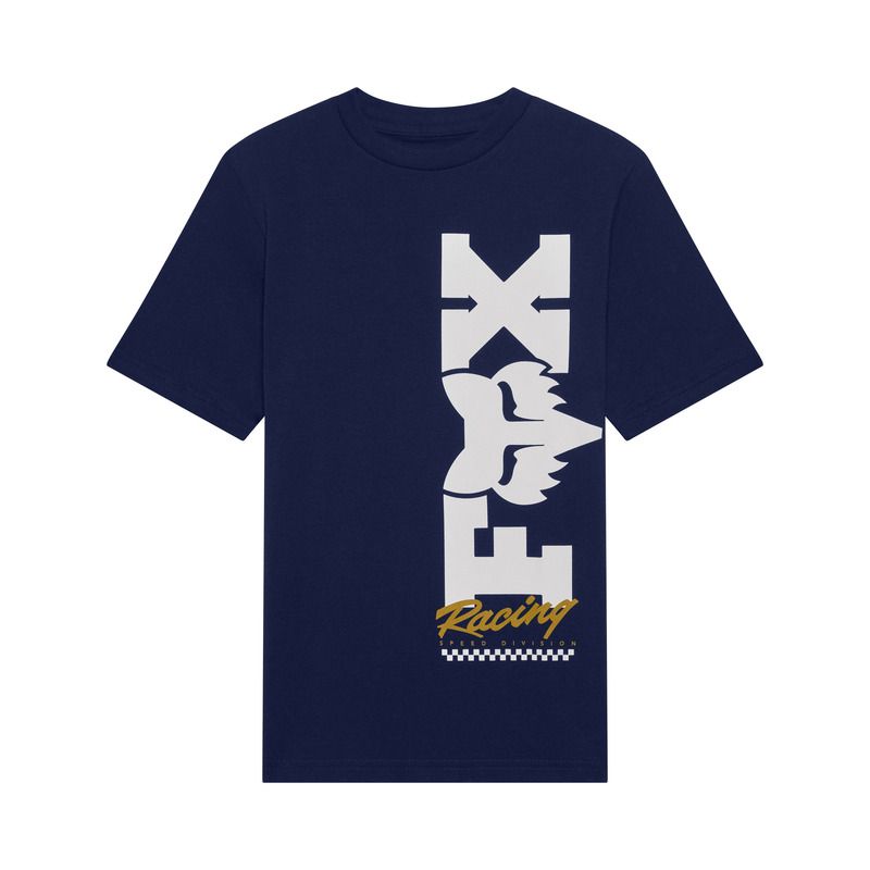 T-SHIRT JUNIOR FOX CHECKER NAVY  ENDURO CROSS