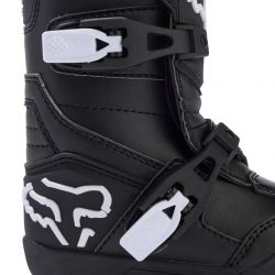 BUTY MOTOCYKLOWE JUNIOR FOX COMP BLACK Y12 (WKŁADKA 181MM) ENDURO CROSS