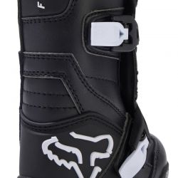 BUTY MOTOCYKLOWE JUNIOR FOX COMP BLACK Y12 (WKŁADKA 181MM) ENDURO CROSS